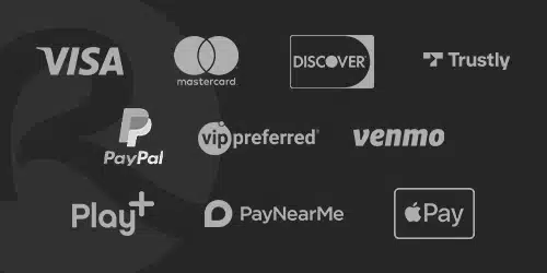 BetRivers sportsbook banner showing banking methods against a black background